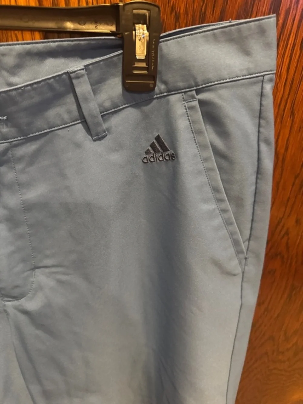 adidas Light Blue Athletic Golf Shorts